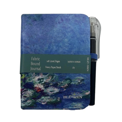 Artico A7 Journal W/Pen- Water Lilies