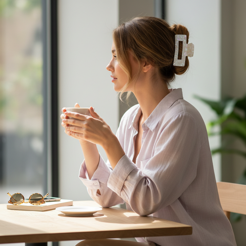 Melange - Large Acetate Hair Claw Clip – Effortless French Twist | 10cm