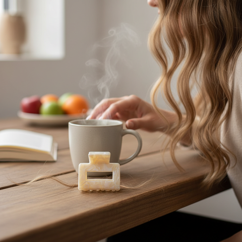 Melange - Small Acetate Hair Claw Clip – Effortless French Twist | 5cm