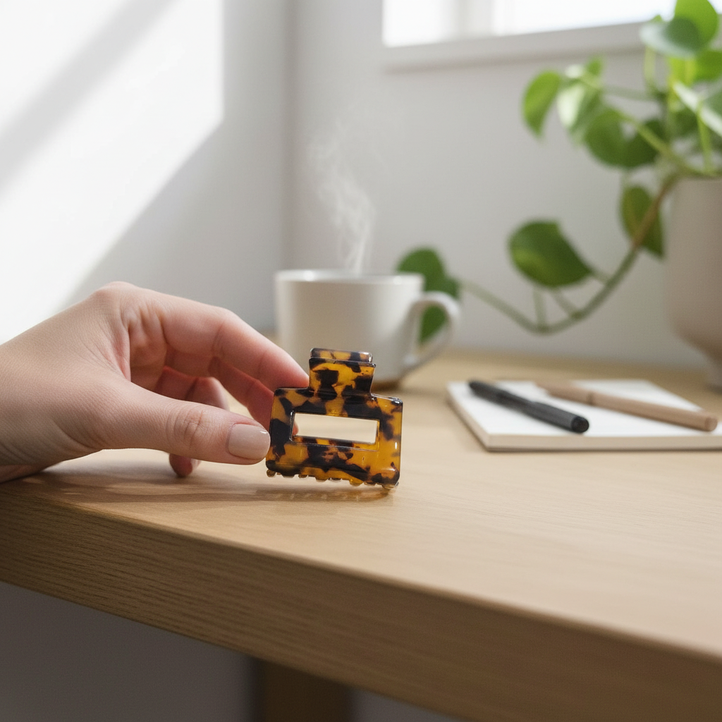 Melange - Small Acetate Hair Claw Clip – Effortless French Twist | 5cm