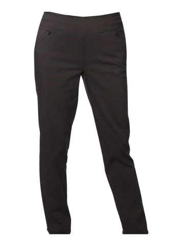 Equinox - Slant Zip Pocket Bengaline Pant-Black