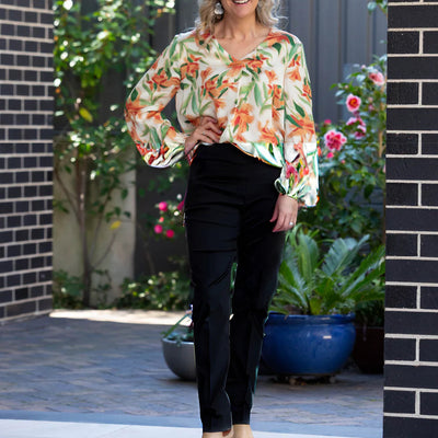 Equinox - Slant Zip Pocket Bengaline Pant-Black