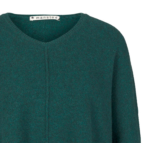 Mansted - Zorro Yak Wool Over Size Jumper Cold Green