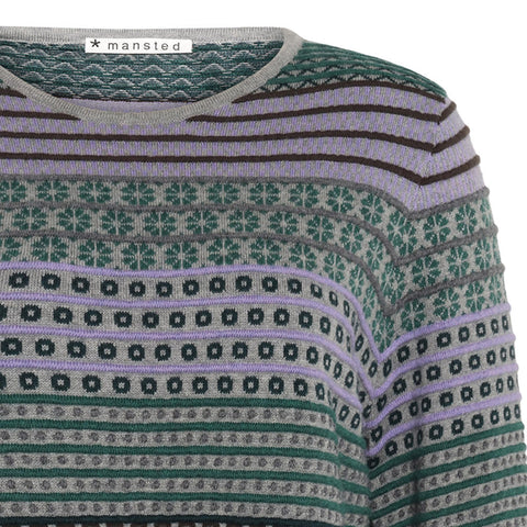 Mansted - Bebe M/C Maze Crew Neck Jumper - Grey