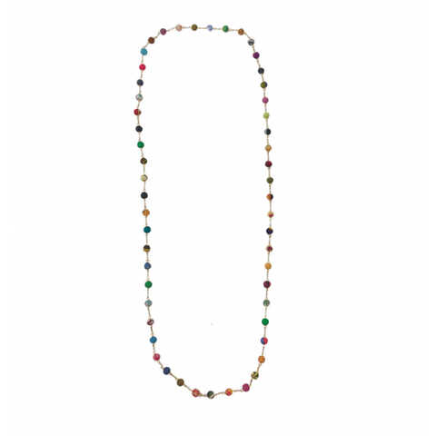 WorldFinds - Dotted Long Kantha Necklace