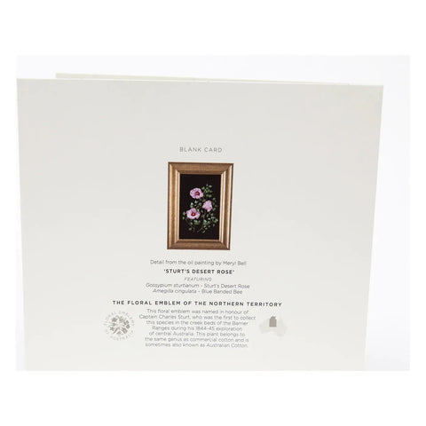 Bell Art - Floral Emblems Art Card Sturt's Desert Rose NT