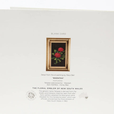 Bell Art - Floral Emblems Art Card Waratah NSW