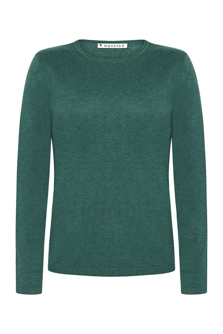 Mansted - Nia M/C Crew Neck Jumper - Emerald