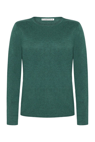 Mansted - Nia M/C Crew Neck Jumper - Emerald