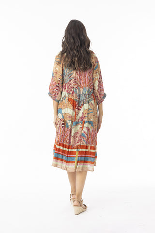 Orientique - Ponta Verde Puff Sleeve Layers Dress