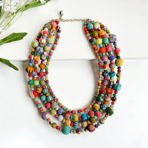 WorldFinds - Kantha Catalina Necklace