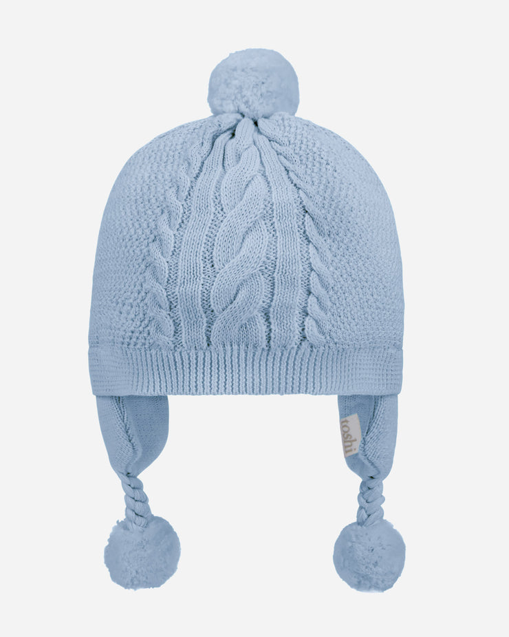 Toshi - Organic Earmuff Yummy Beanie - Bluebell