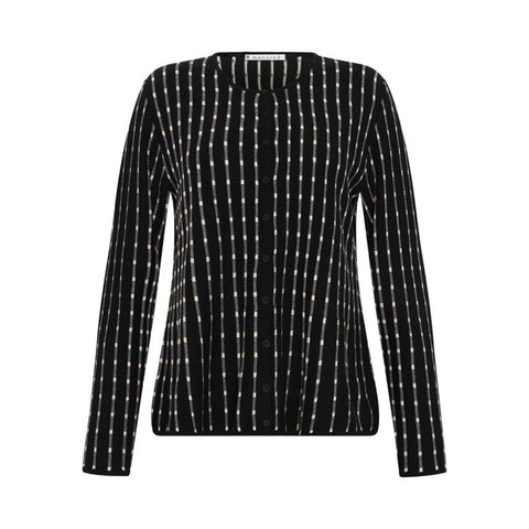 Mansted - Pepper Morse Code  Cardi-Black