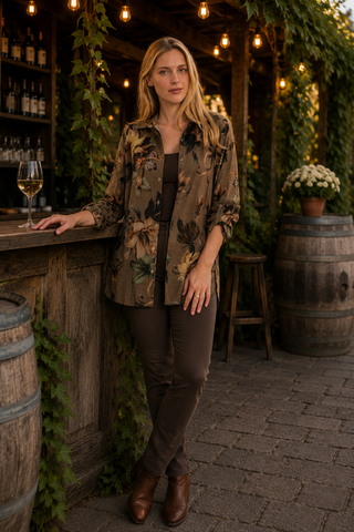 Cienna - Magnolia Viscose Silk Shirt