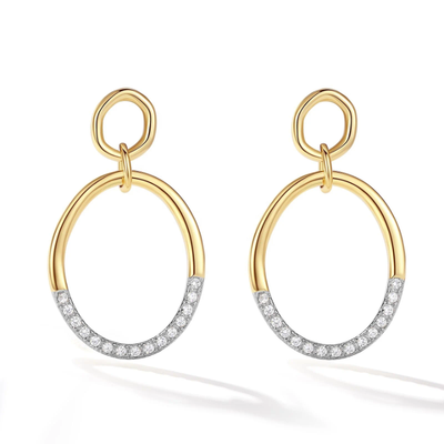MCJewels - Two-Tone Minimal Earrings