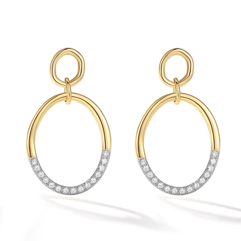 MCJewels - Two-Tone Minimal Earrings