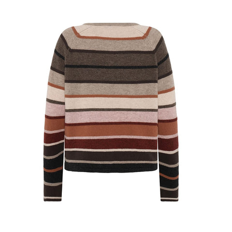 Mansted - Amina - Lambswool Cardigan - Dk Brown