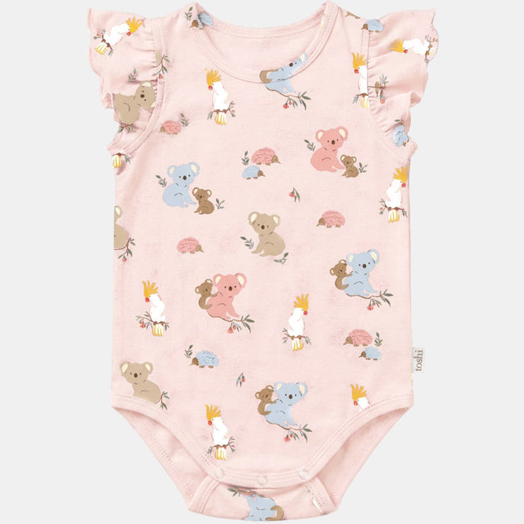Toshi - Onesie S/S Frill Arcadia Gumnut - Babies Blossom