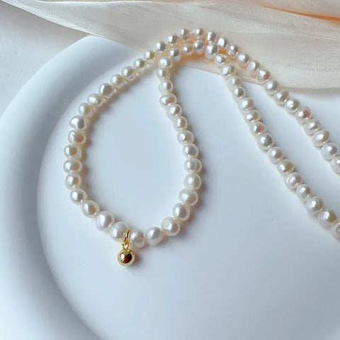 MCLuxe - Celeste Shell Pearl Necklace