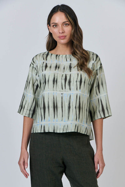 Naturals by O&J - Linen Drop Hem Top-Exposure