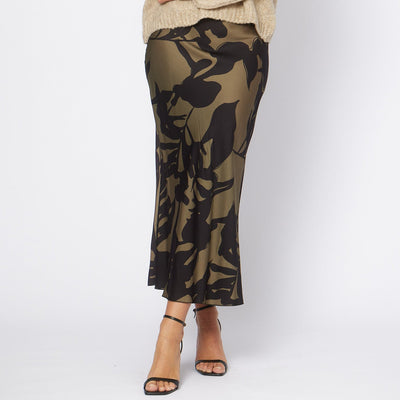 La Strada - Printed Bias Viscose Skirt