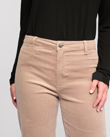 Vassalli - Market Cord Straight Leg Ankle Grazer  - Twig