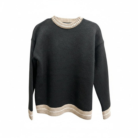 Bromley - Clara Trimmed Jumper - Black