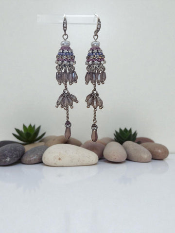 MCLuxe - Multi Gem Dangle Earrings
