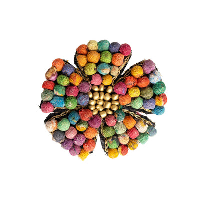 WorldFinds - Kantha Floral Mosaic Pin