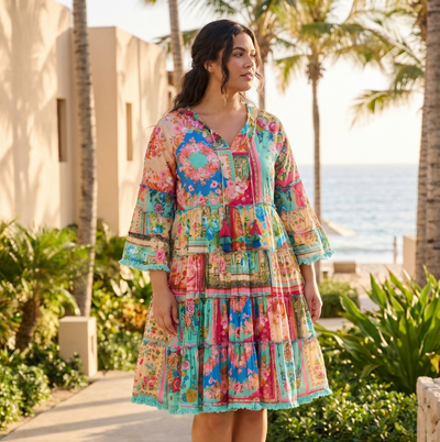 Orientique - Foulard Layered Dress - Fleur