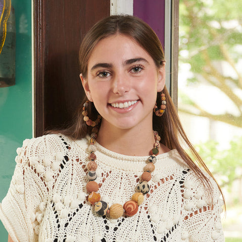 WorldFinds - Kantha Desertscape Graduated Earrings