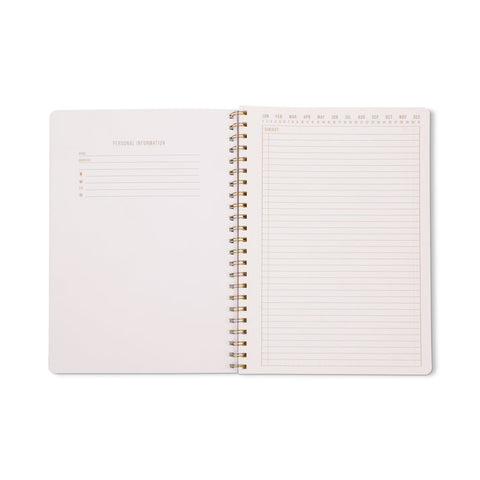 Designworks - Mix Credit Large Twin Wire Journal - wavy Blue