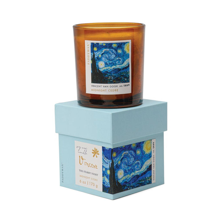 Paddywax - Impressionist 6oz/170g Glass Candle - Van Gogh 'The Starry Night'