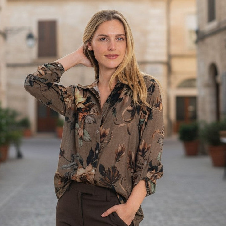 Cienna - Magnolia Viscose Silk Shirt