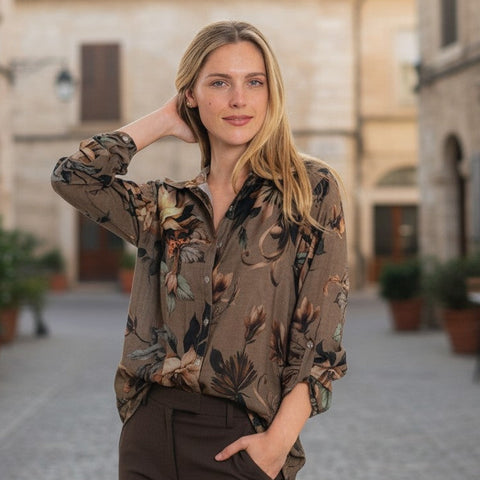 Cienna - Magnolia Viscose Silk Shirt
