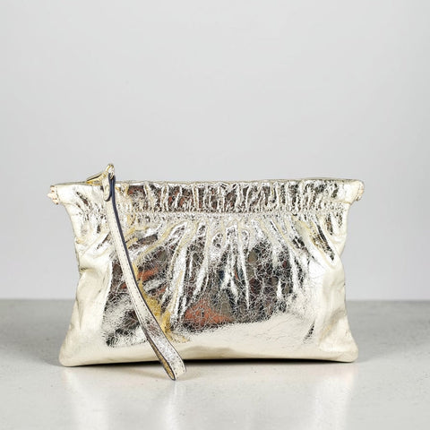 Melange - Aria - Vegan Oversize Metallic Clutch