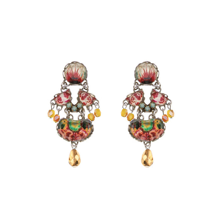 Ayala Bar - R2424 Sunflower Surprise Set, Casual Glass Earrings - Bliss