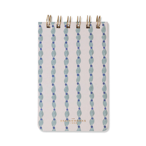 Designworks - Mix Credit Twin Wire Notepad - Wavy Blue