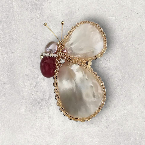 MCLuxe-Celeste Bloom- Butterfly Brooch - X00250