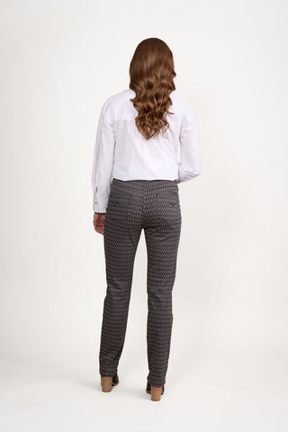 Vassalli - Slim Leg Full Length Printed Pull On - Solar