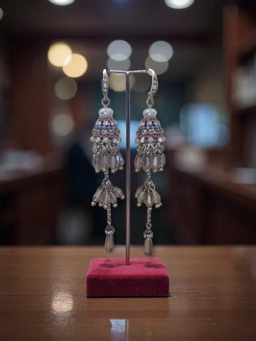 MCLuxe - Multi Gem Dangle Earrings