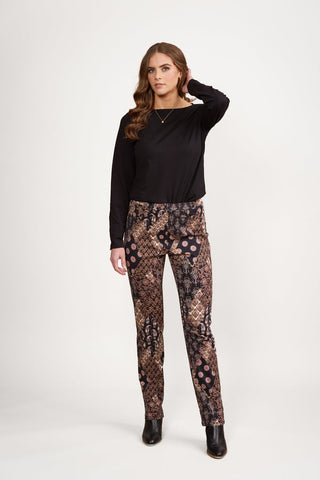 Vassalli - Slim Leg Full Length Printed Pull On - Rapsody