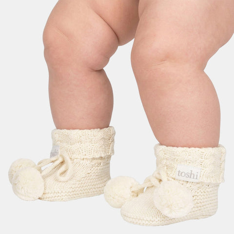 Toshi - Organic Yummy Booties - Cream