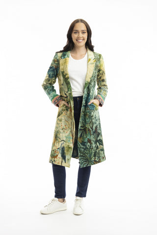 Orientique - Digital Printed Long Jacket - Orient