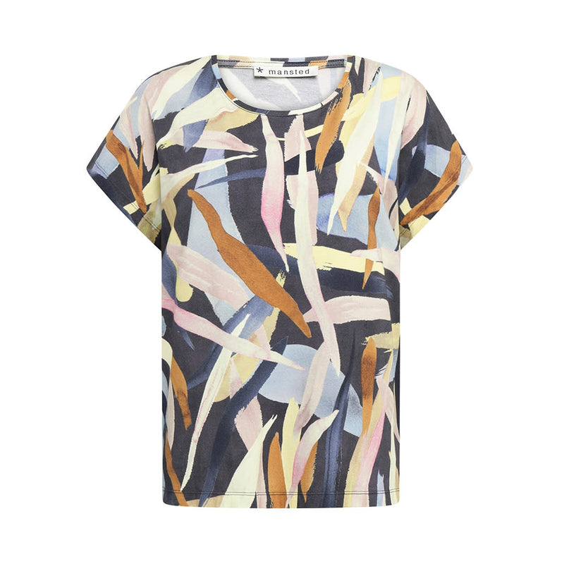 Mansted - Priya Organic Cotton Blend T-Shirt – Cold Grey