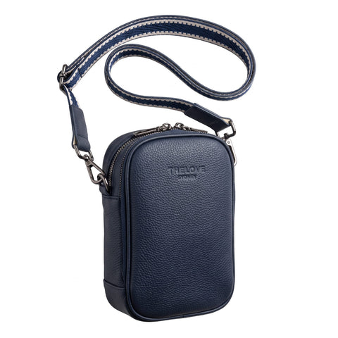 4 The Love - Mel Leather Mini Cross Body Bag - Navy Ink