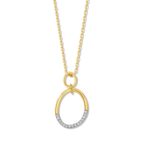 MCJewels - Two-Tone Minimal Pendant Necklace