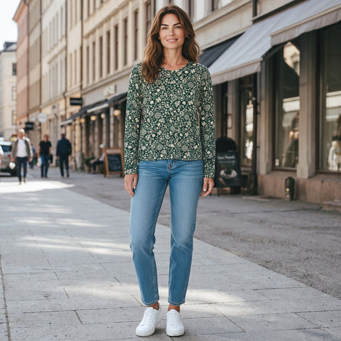 Mansted - Sunrise Organic Cotton Slub Cardi - Emerald