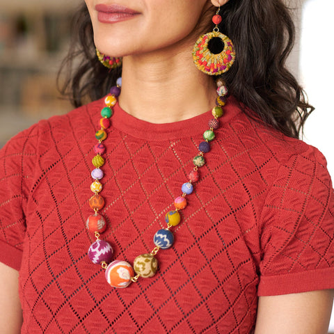 WorldFinds - Kantha Karenna Necklace