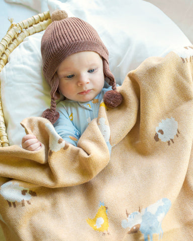 Toshi - Organic Earmuff Bobby Beanie - Peppercorn